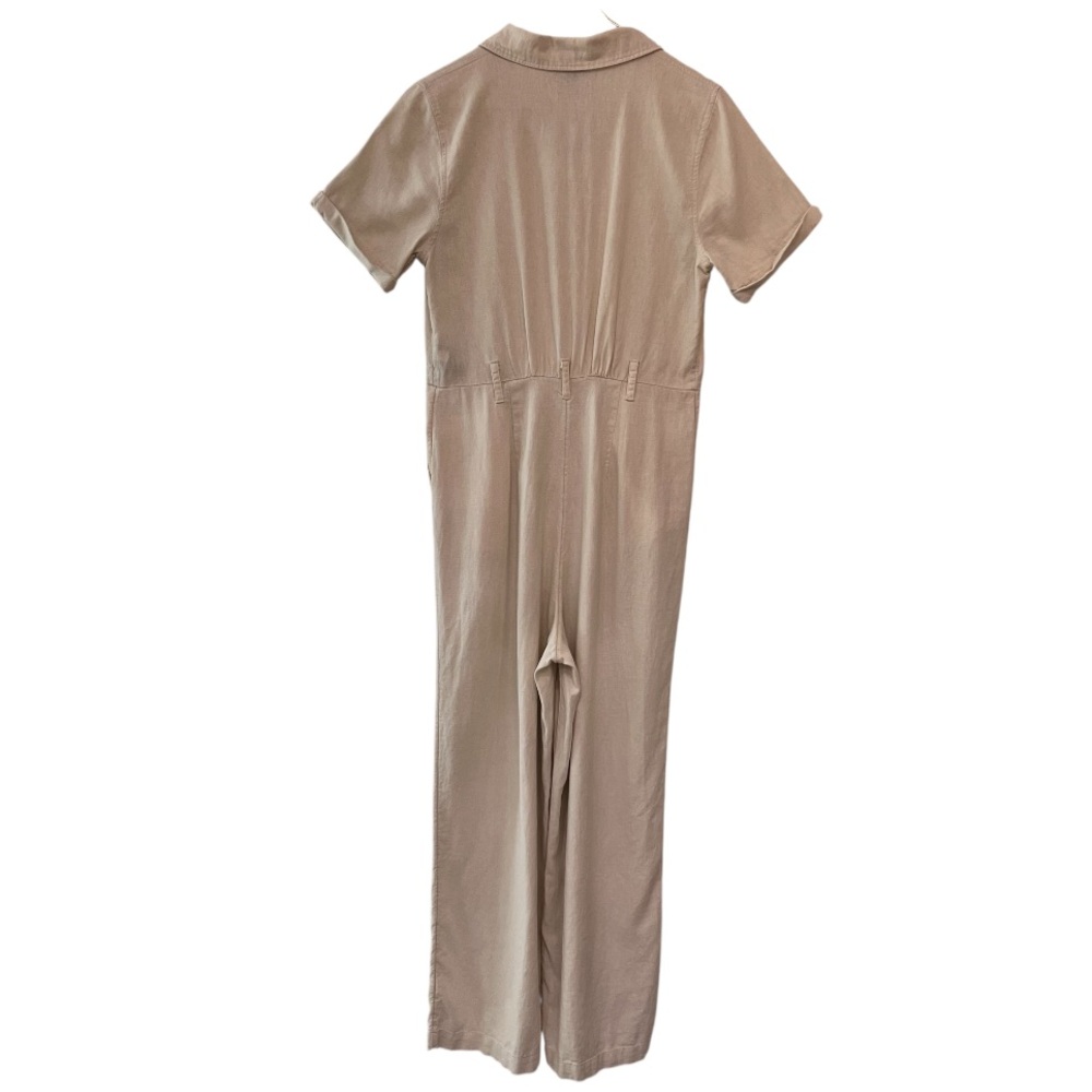 Who What Wear Linen Blend Button Front Jumpsuit Size Small - Picture 4 of 12